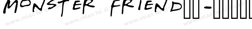 monster friend字体字体转换